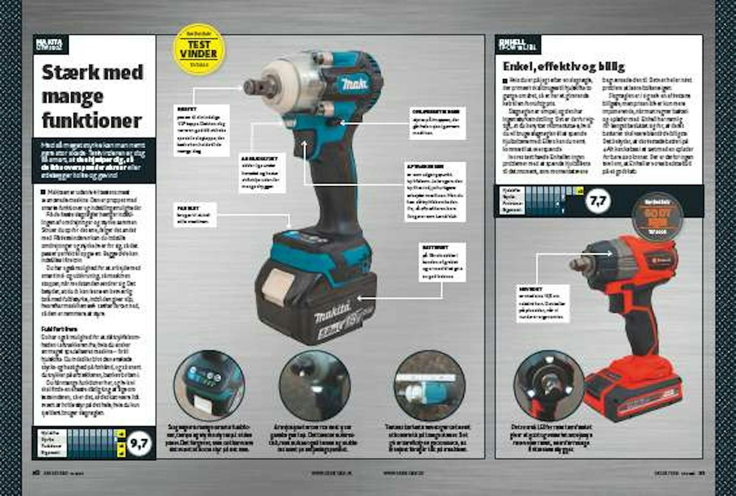 Slagnøgle test: bedste slagnøgle til hjulskift Slagnøgle test: bedste slagnøgle